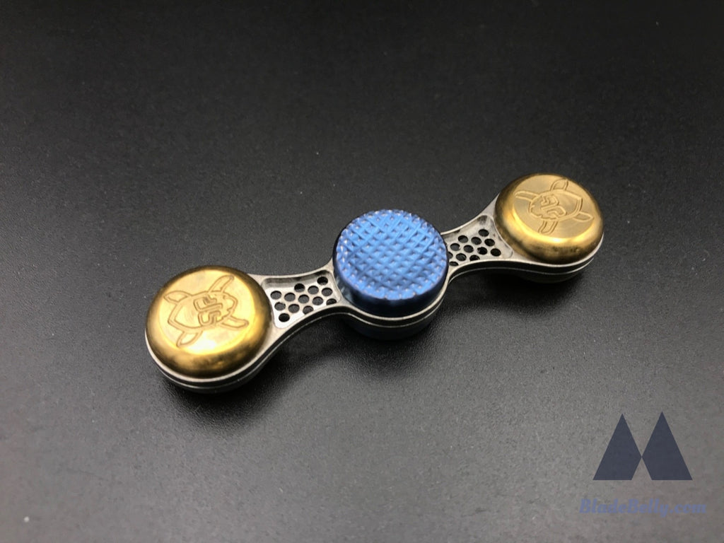 Grimsmo Bar Spinner - Titanium Buttons Arms With Brass Weights