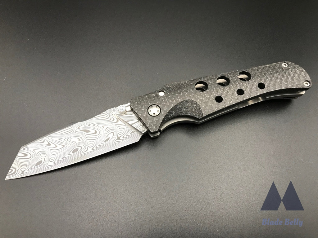 Jg Scout - Damasteel Wharncliffe And Silver Lightning Strike Carbon