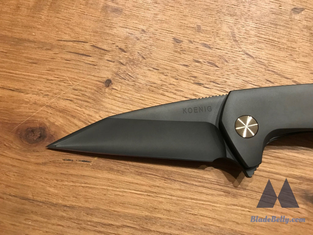 Koenig Mini Goblin - Polished Dlc Blade And Handle Bronze Hardware