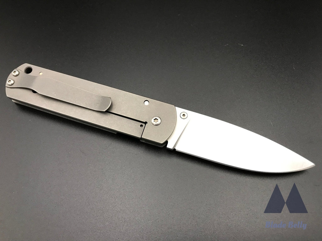 Ray Laconico Edc Thumber - Hand Rub Flat Grind Drop Point And Stonewashed Handles