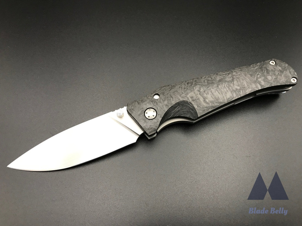 Scout - Satin Drop Point And Marbled Carbon Fiber