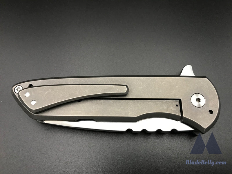 Brad Blount Jbb Arrestor - Satin Blade Top Swedge And Stonewashed Ti Handles