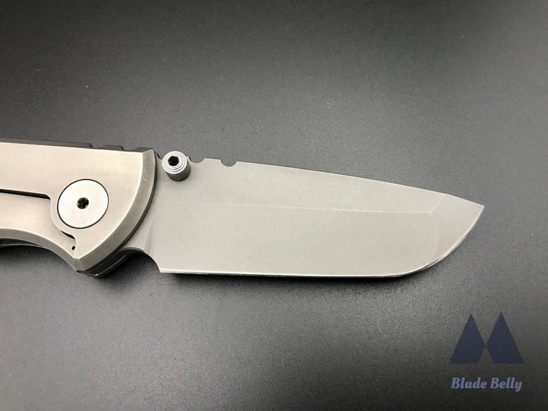 Chaves American Made Knives Redencion 228 V1 - Stonewashed Blade And Handles W/ Sean Campbell Skull