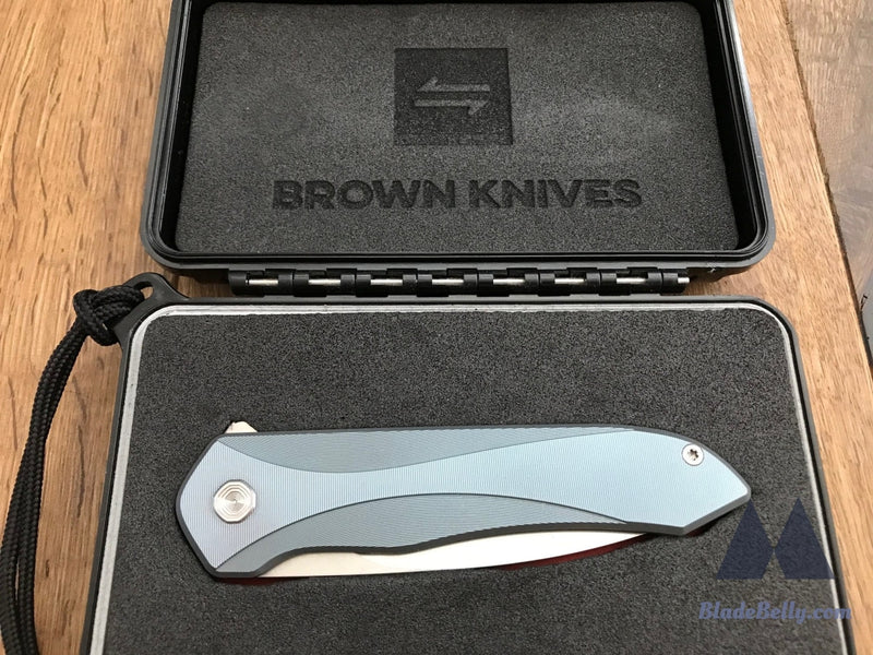 Craig Brown Servo - Stonewashed Blue Milled Titanium