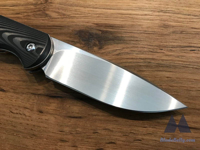 Gareth Bull Shamwari 3.3 - Hand Rub Drop Point Boomerang Carbon Fiber