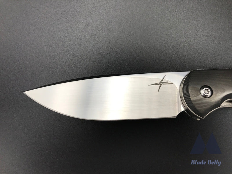 Gareth Bull Shamwari 3.3 - Hand Rub Satin Drop Point And Boomerang Carbon Fiber