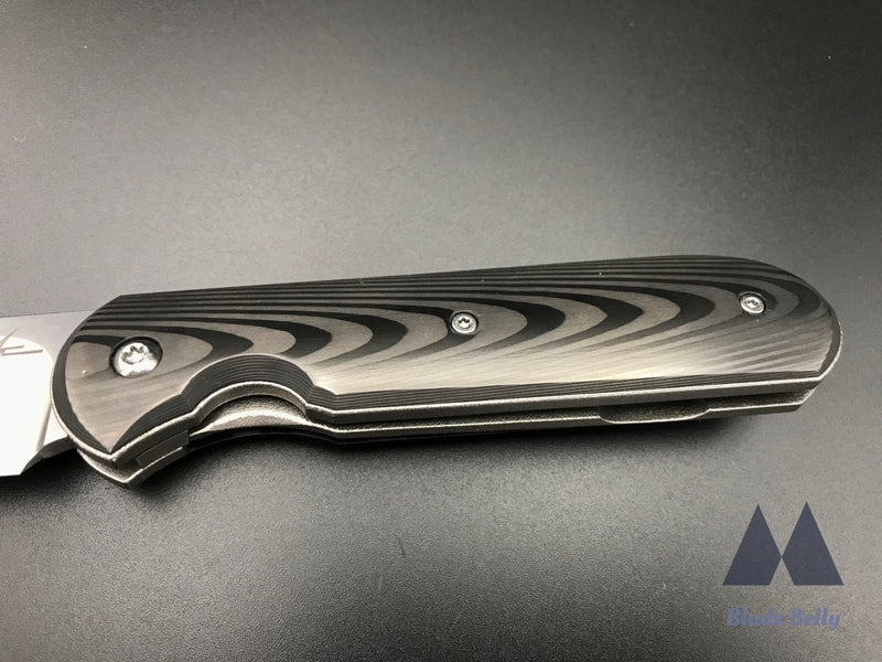 Gareth Bull Shamwari 3.3 - Hand Rub Satin Drop Point And Boomerang Carbon Fiber