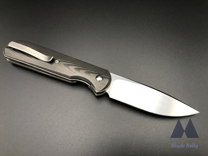 Gareth Bull Shamwari 3.3 - Hand Rub Satin Drop Point And Boomerang Carbon Fiber