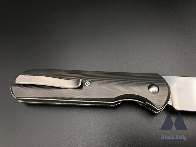 Gareth Bull Shamwari 3.3 - Hand Rub Satin Drop Point And Boomerang Carbon Fiber