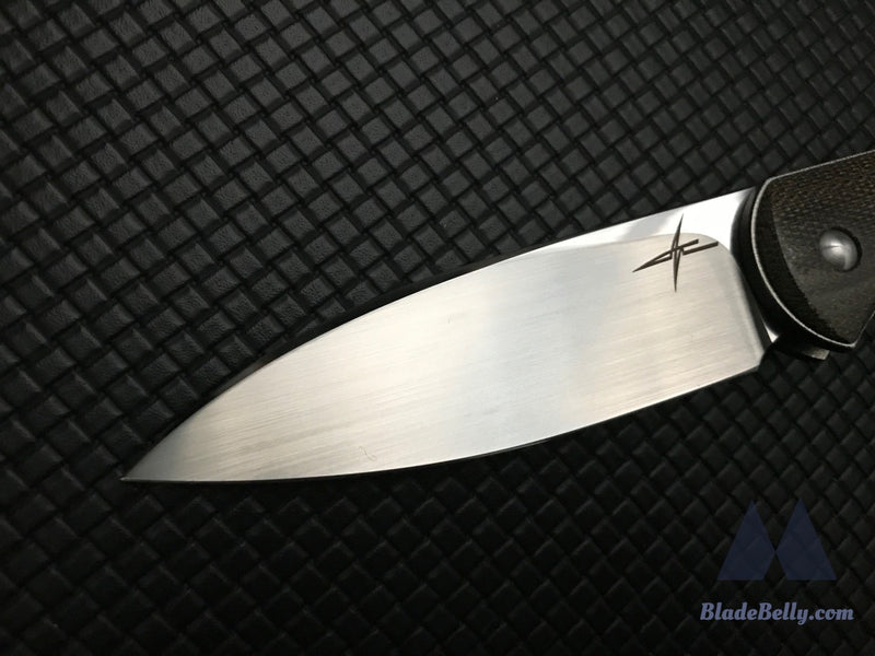 Gareth Bull Shamwari 3.3 - Hand Satin Drop Point With Green Micarta