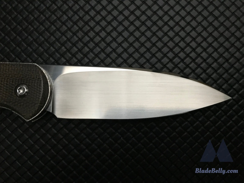 Gareth Bull Shamwari 3.3 - Hand Satin Drop Point With Green Micarta