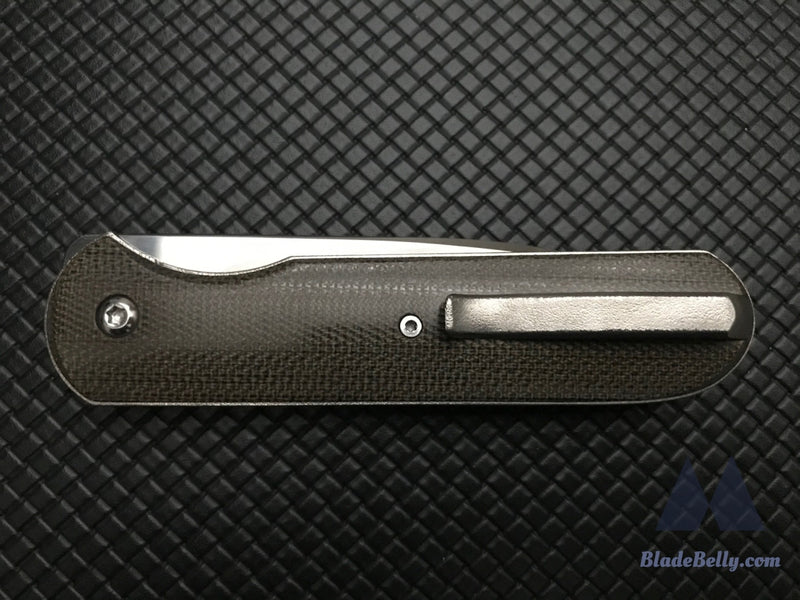 Gareth Bull Shamwari 3.3 - Hand Satin Drop Point With Green Micarta