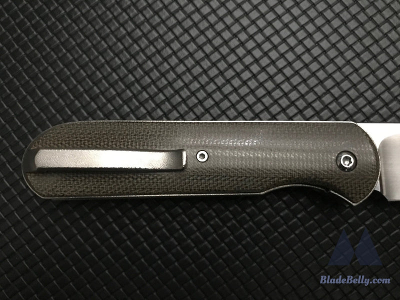 Gareth Bull Shamwari 3.3 - Hand Satin Drop Point With Green Micarta