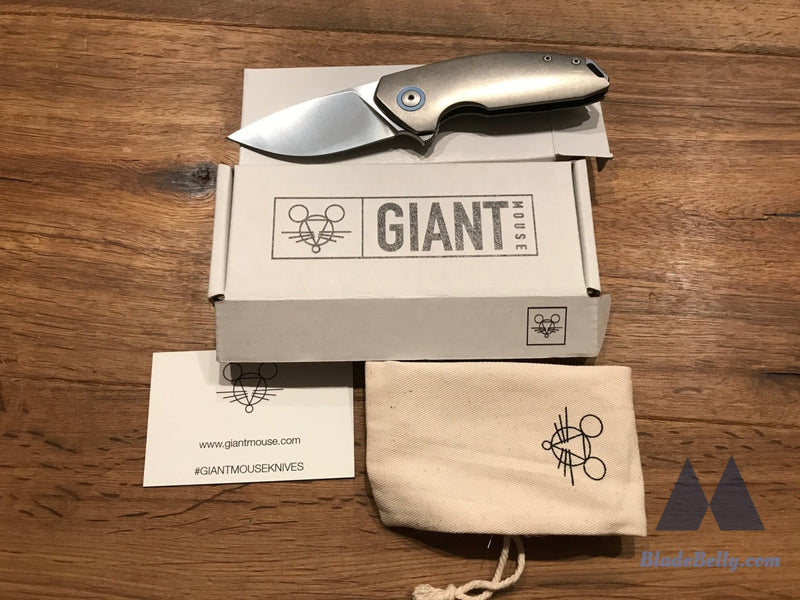 Giantmouse Gm4 - Drop Point Smooth Stonewashed Handles