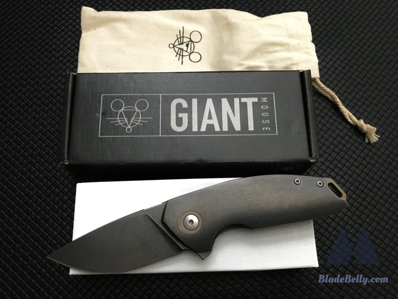 Giantmouse Gmp4 - Pvd Stonewashed Drop Point