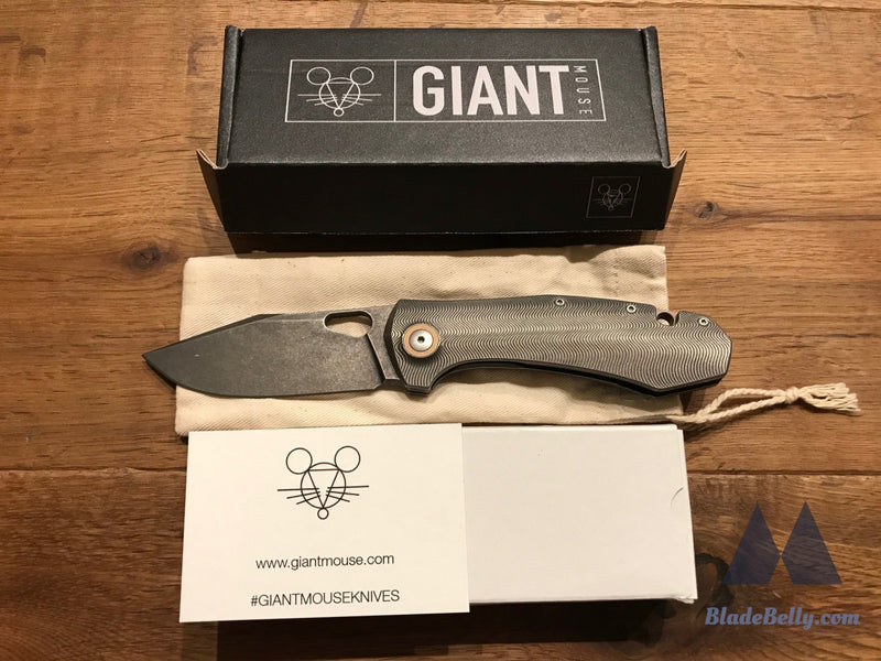 Giantmouse Gmp5 - Pirate Edition Elmax Dlc Blade With Stonewashed Pvd Handle