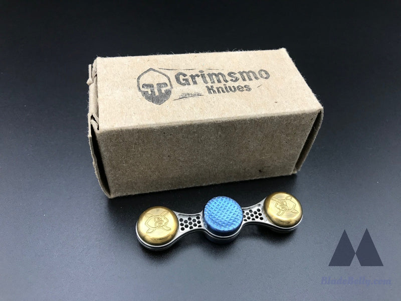 Grimsmo Bar Spinner - Titanium Buttons Arms With Brass Weights