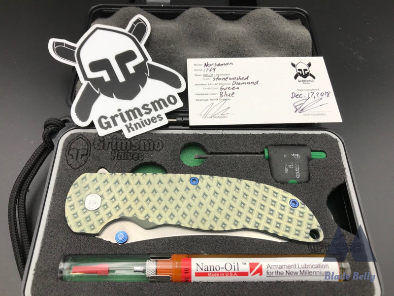 Grimsmo Norseman #1769 - Stonewashed Rwl34 And Green Diamond