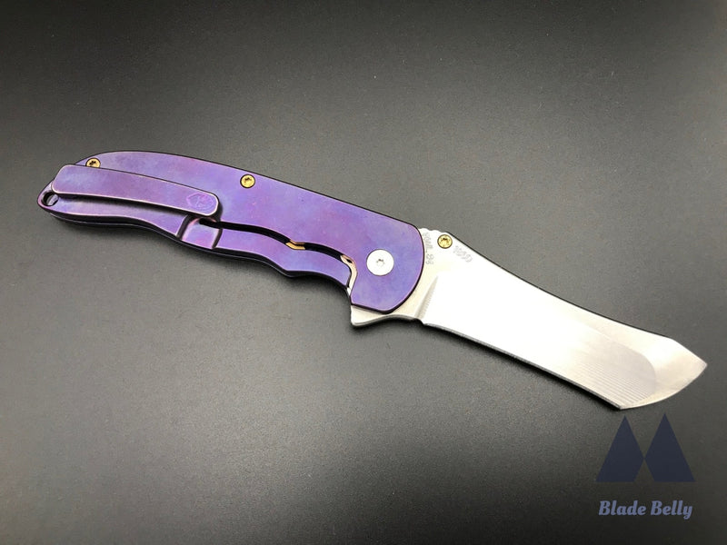 Grimsmo Norseman #1860 - Reverse Honeycomb Purple W/ Bronze Hardware