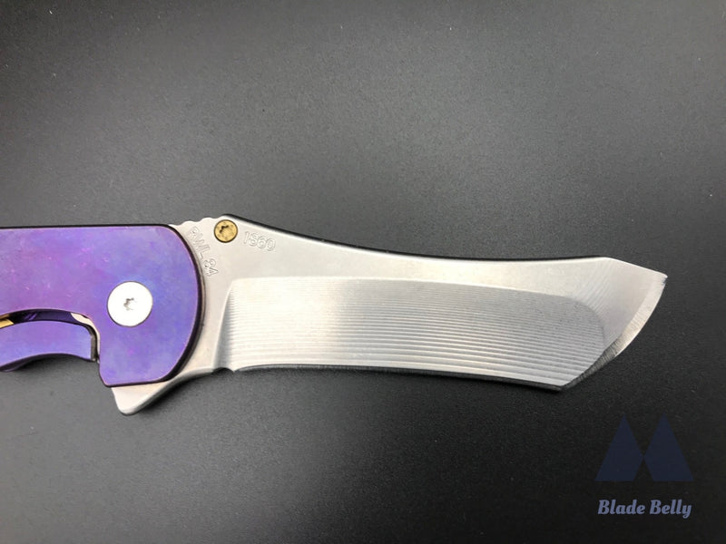 Grimsmo Norseman #1860 - Reverse Honeycomb Purple W/ Bronze Hardware