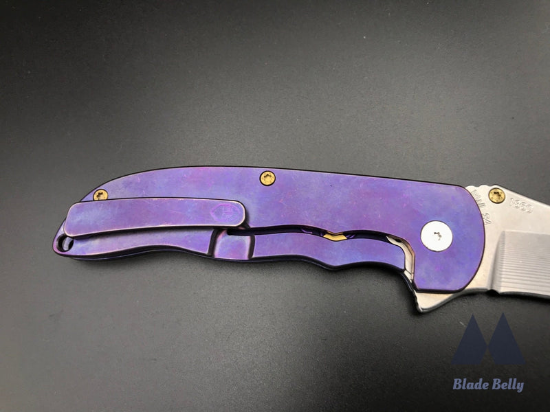 Grimsmo Norseman #1860 - Reverse Honeycomb Purple W/ Bronze Hardware