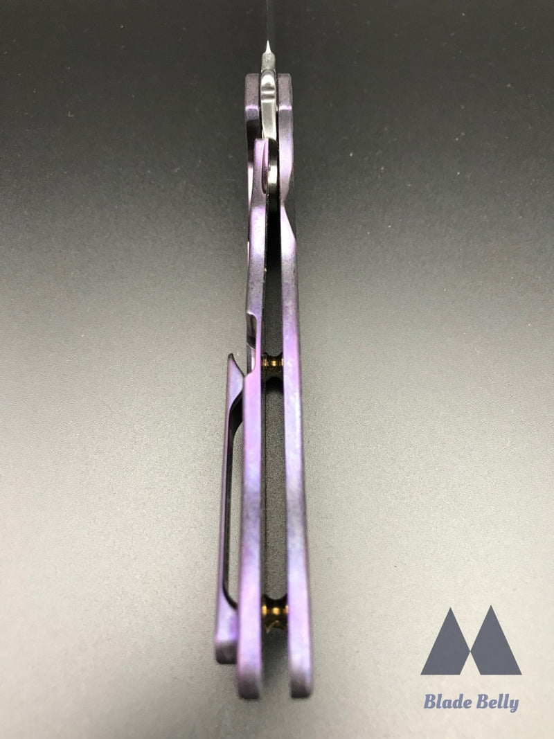 Grimsmo Norseman #1860 - Reverse Honeycomb Purple W/ Bronze Hardware