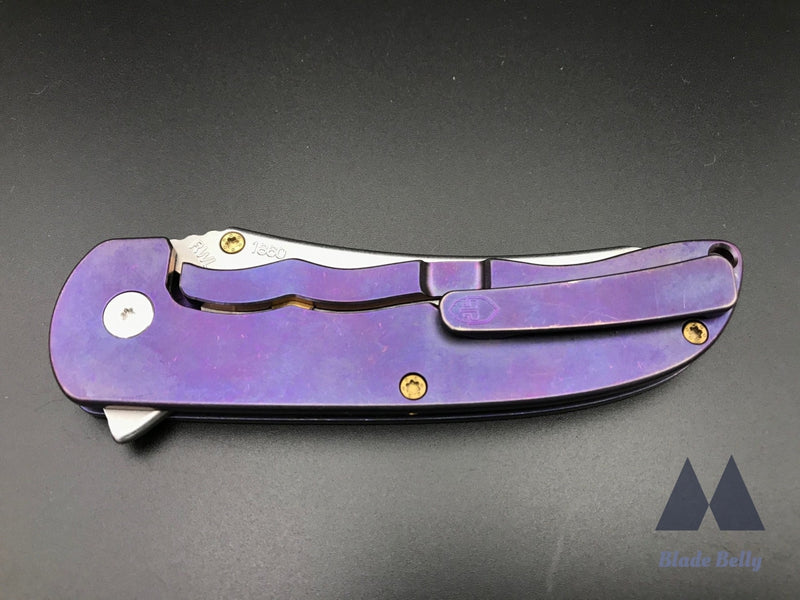 Grimsmo Norseman #1860 - Reverse Honeycomb Purple W/ Bronze Hardware