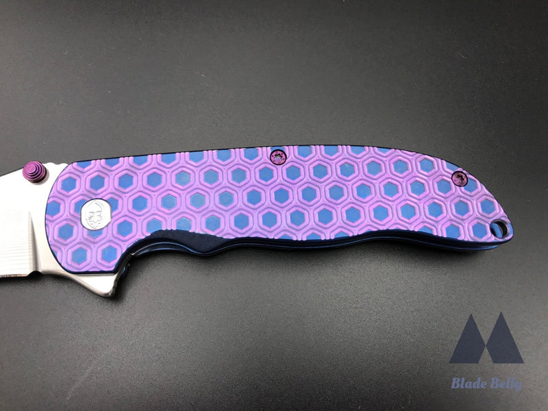 Grimsmo Norseman #2190 - Stonewashed Rwl34 And Blue W/ Pink Double Honeycomb