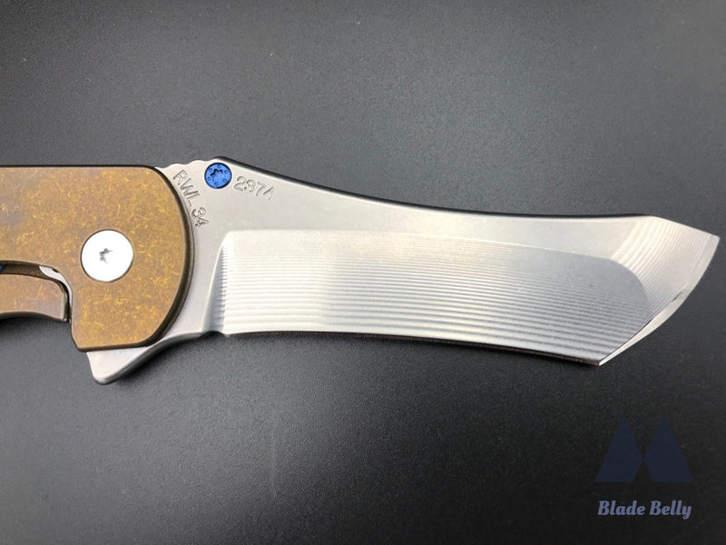 Grimsmo Norseman #2374 - Reverse Honeycomb Bronze W/ Blue Accents