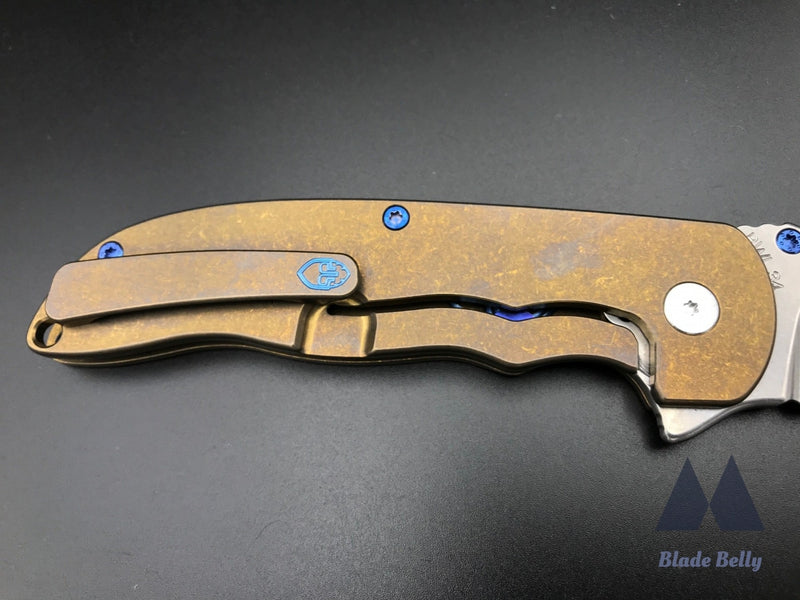 Grimsmo Norseman #2374 - Reverse Honeycomb Bronze W/ Blue Accents