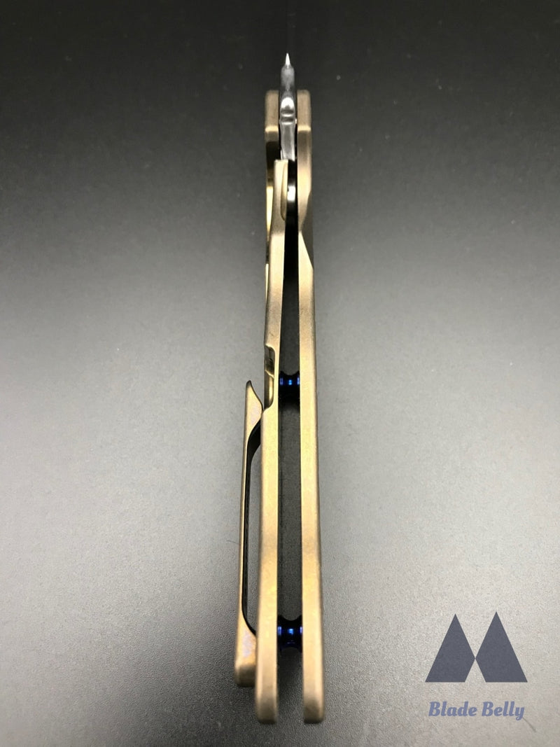 Grimsmo Norseman #2374 - Reverse Honeycomb Bronze W/ Blue Accents