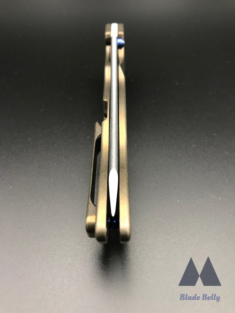 Grimsmo Norseman #2374 - Reverse Honeycomb Bronze W/ Blue Accents