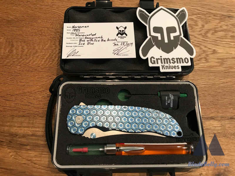 Grimsmo Norseman - Blue Honeycomb Ice Accents