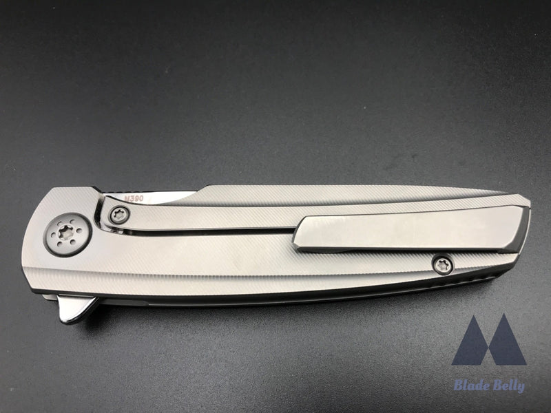 Holt Specter V2 - Near Mirror Blade And Nude Pinstripe Handles