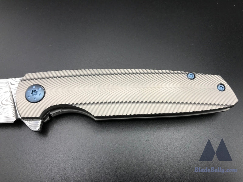 Holt Specter V2 - Thor Damasteel Blade Feather Handles W/ Clip