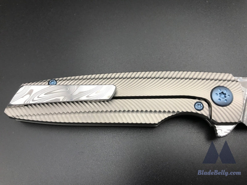 Holt Specter V2 - Thor Damasteel Blade Feather Handles W/ Clip