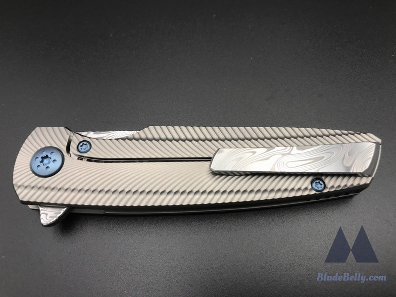 Holt Specter V2 - Thor Damasteel Blade Feather Handles W/ Clip