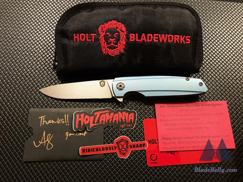 Holt Specter V3 - Polished Stonewashed Blue Pinstripes