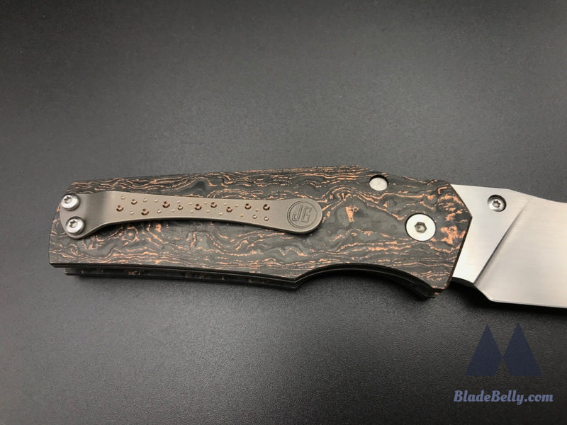 Jason Guthrie Rover 2 - Hand Satin Sheepsfoot Copper Lava Carbon Fiber