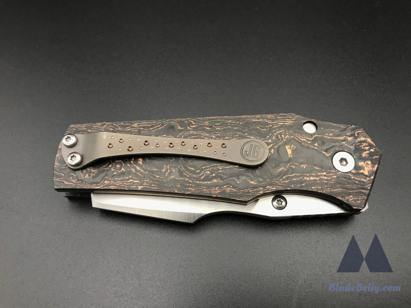 Jason Guthrie Rover 2 - Hand Satin Sheepsfoot Copper Lava Carbon Fiber