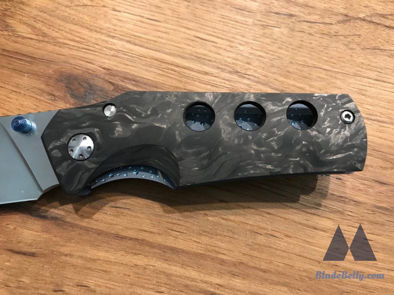 Jason Guthrie Rover - Satin Sheepsfoot Marbled Carbon Fiber