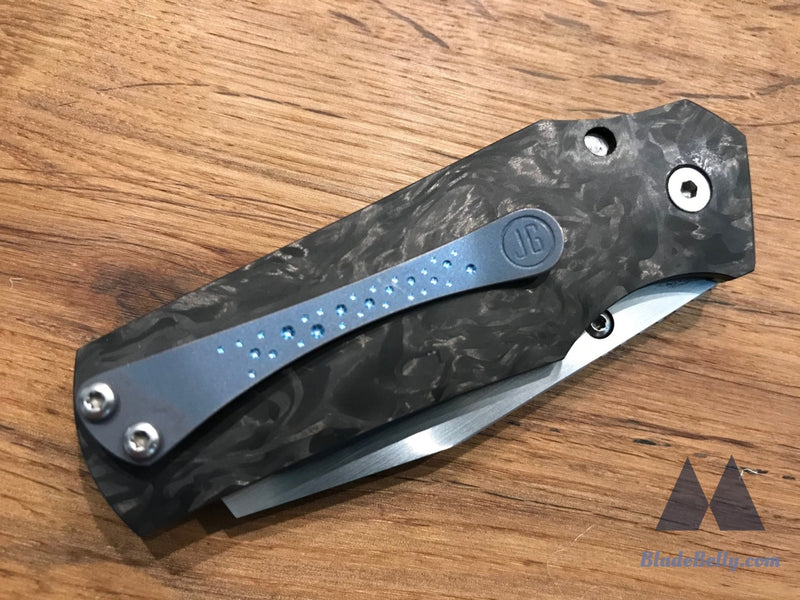 Jason Guthrie Rover - Satin Sheepsfoot Marbled Carbon Fiber