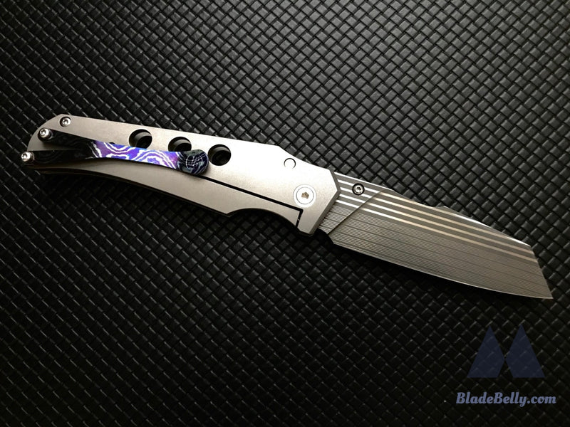 Jason Guthrie Scout - Bacon Wharncliffe Timascus Clip