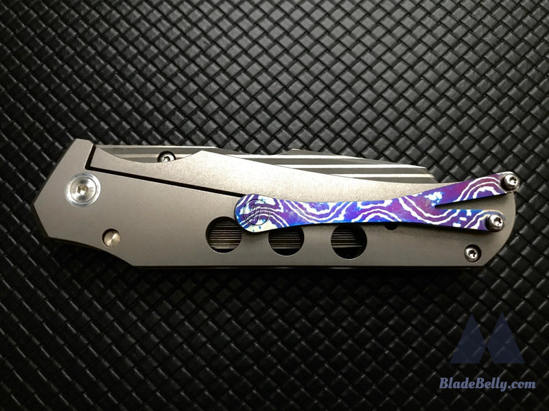 Jason Guthrie Scout - Bacon Wharncliffe Timascus Clip