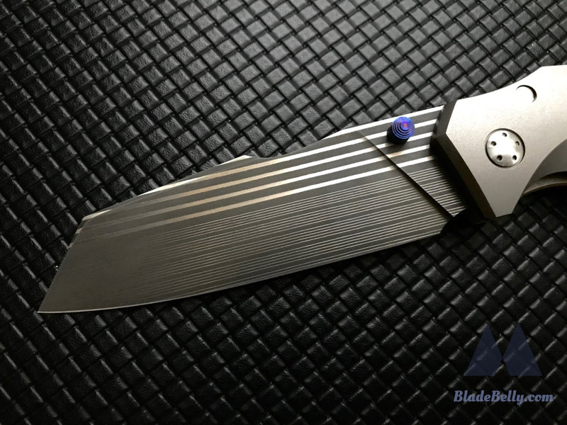 Jason Guthrie Scout - Bacon Wharncliffe Timascus Clip