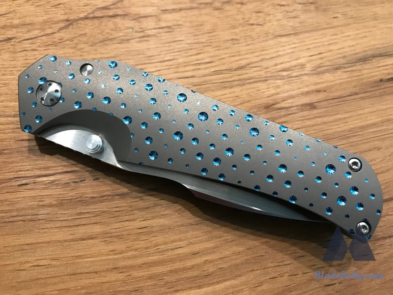 Jason Guthrie Scout - Hand Rub Harpoon Drop Point Milled Anodized Handles