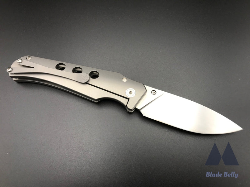 Jason Guthrie Scout - Hand Satin Drop Point W/ Ti Speed Holes