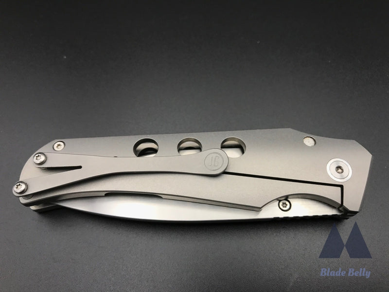 Jason Guthrie Scout - Hand Satin Drop Point W/ Ti Speed Holes