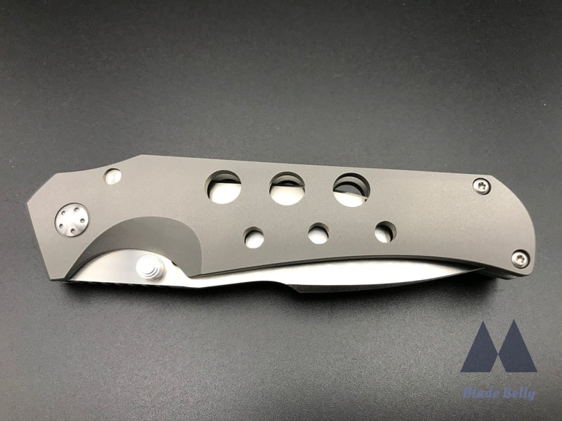 Jason Guthrie Scout - Hand Satin Harpoon Drop Point W/ Ti Speed Holes