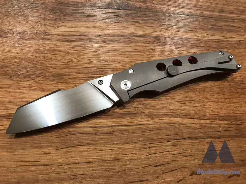 Jason Guthrie Scout (Left Handed) - Wharncliffe Silver Shred Carbon Fiber